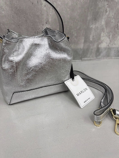 MARLON Firenze small laminato shoulder bag