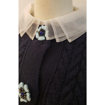 tulle three step false collar