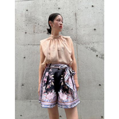 bow tie simple blouse