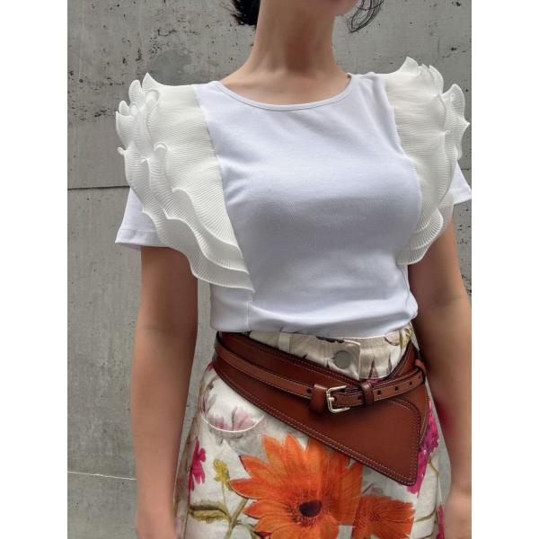 frill sleeve pullover　　