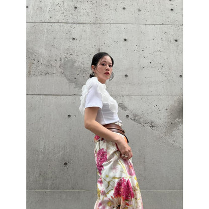 frill sleeve pullover　　