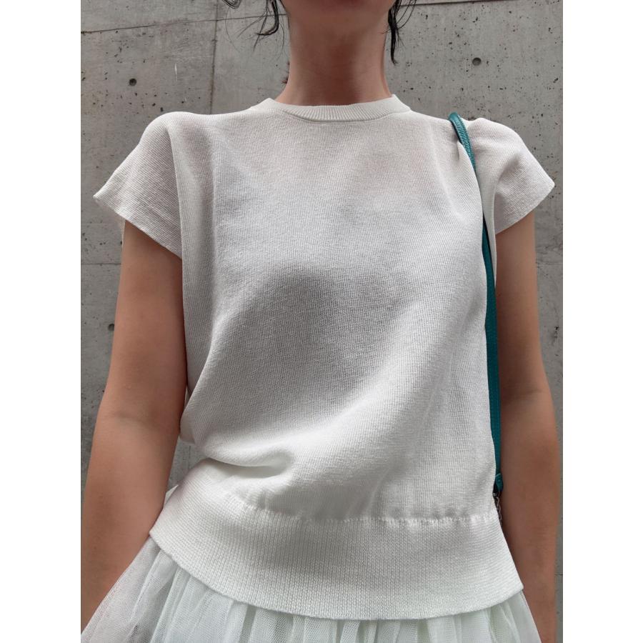 tulle hem summer knit