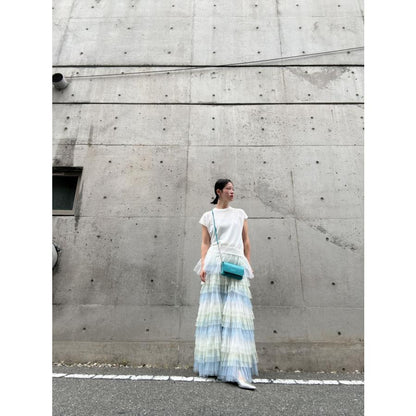 tulle hem summer knit