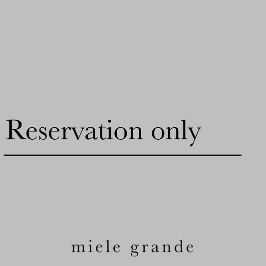 Reservation only※事前予約のみ