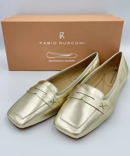 【心斎橋本店・WEB限定販売】 FABIO RUSCONI S-6546 square toe loafers