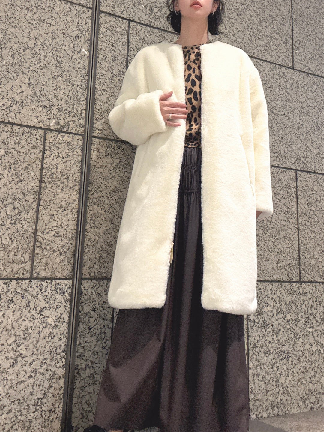 TATRAS TAMIL boa coat