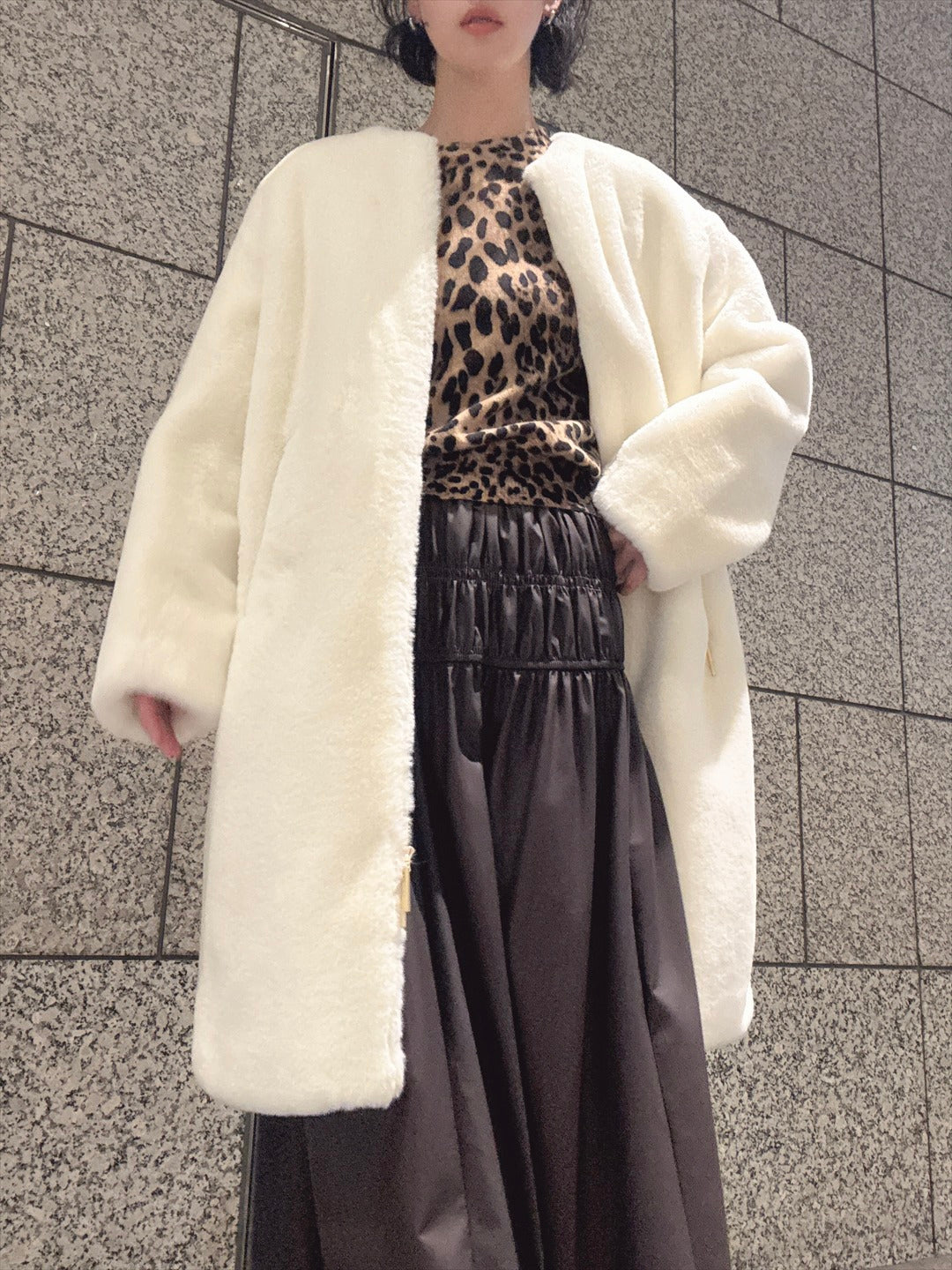 TATRAS TAMIL boa coat