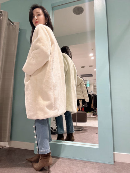 TATRAS TAMIL boa coat